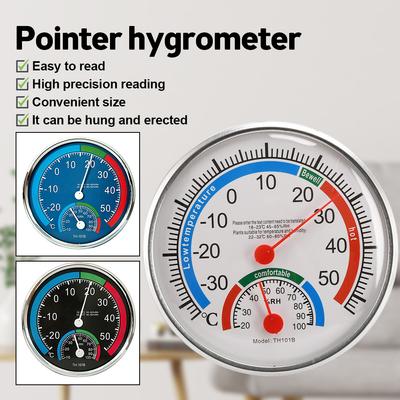 Termometr higrometr ze wskaźnikiem do pomieszczeń wewnętrznych elektroniczny miernik temperatury i wilgotności czujnik wskaźnik do domu termometr