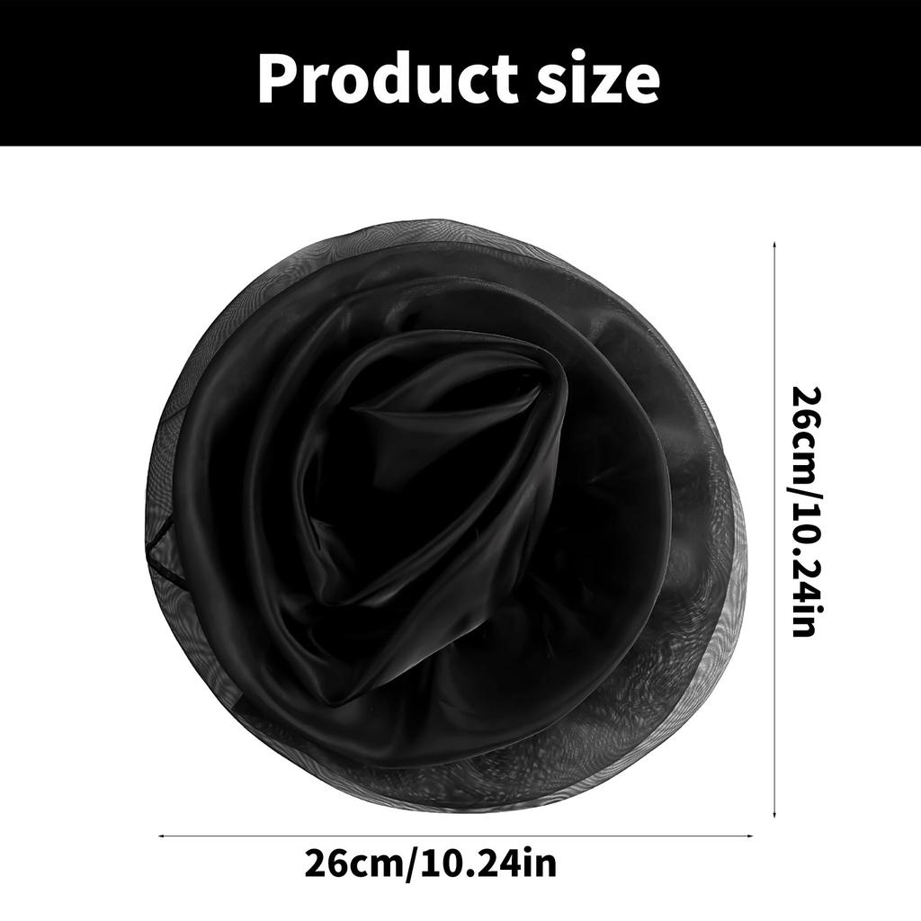 Oversized 3D Flower Brooch Handmade Flower Accessory for Clothing and Home Decors with Realistic Polyester Texture