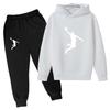 TZWYKids Casual Autumn Spring 2pcs Hoodie+Pants Letter Print Tracksuits 2-13 Years Boys Girls Simple Outfits Children Clothes Sets