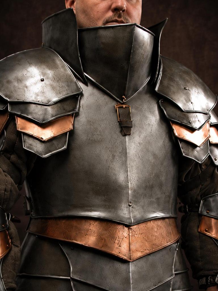 Medieval Knight Full Body Armor Set Wearable Steel Suit for LARP Cosplay Renaissance Fair
