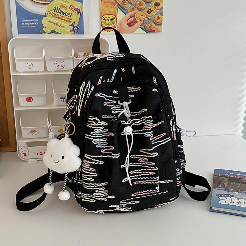 Korean version schoolbag female high-value college student cute soft girl girl backpack ins small bag mini travel backpack