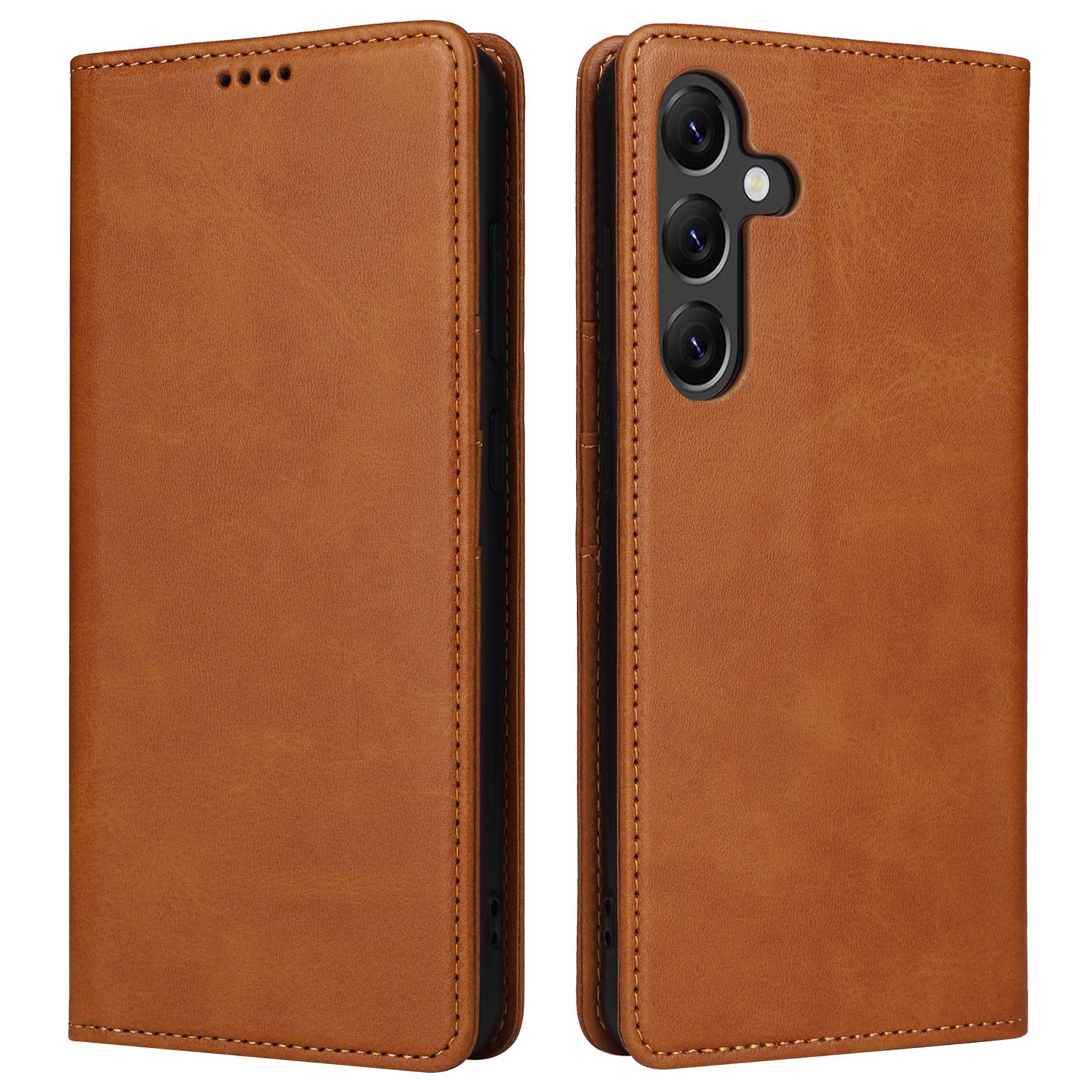 

Чохол-гаманець для Samsung Galaxy A14 5G, шкіряний, відкидний, з RFID-блокуванням Brown