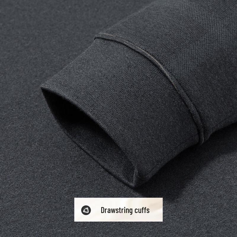 Men's Faux Two-Piece Fleece-Lined Thermal Polo Shirt