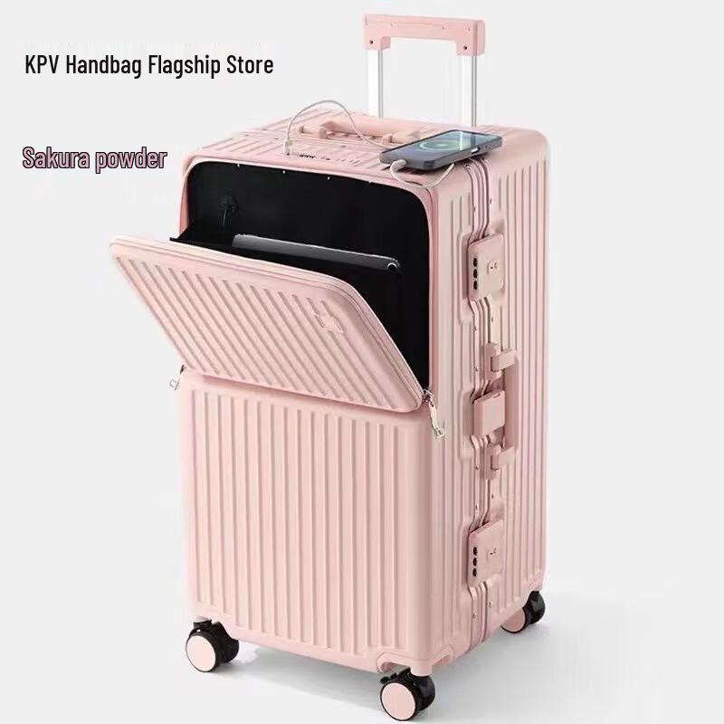 Premium Front-Opening Aluminum Frame Luggage