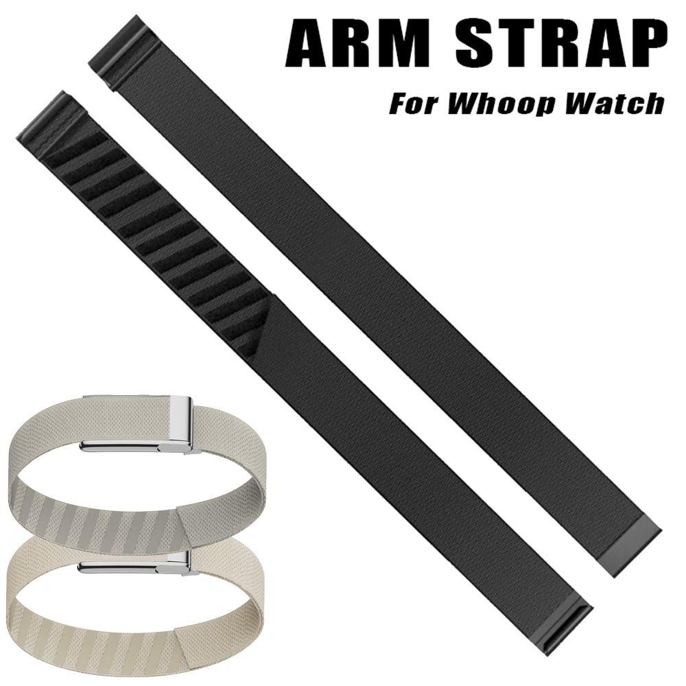 Adjustable Elastic Bicep Band Replacement Sweat Resistant Nylon Sport Band Breathable Cozy for Whoop 5.0 One/Peak/Life(MG)