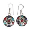 Tibetan Turquoise Coral Red Earrings Nepali Tribal 12gms 1.5" 1.6" Chunky Gift
