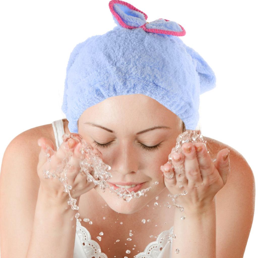 Waterproof Dry Hair Cap Plopping Towel Curly Elastic Shower Absorb Kids Child Caps