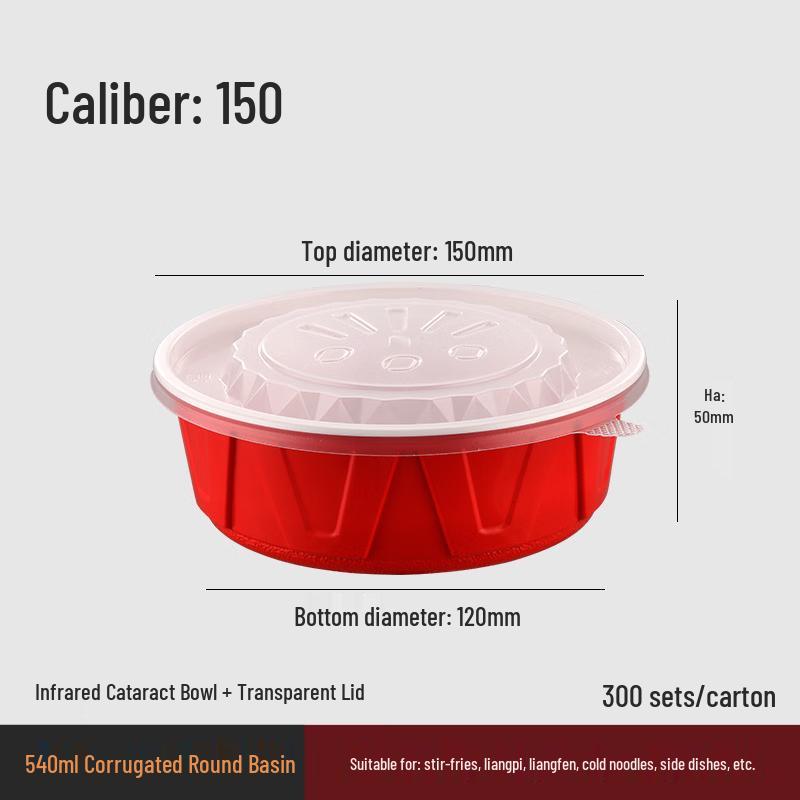 Disposable Corrugated Round Food Container