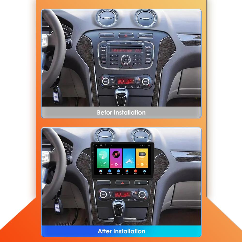 Car Radio Android Auto Carplay For Ford Mondeo 4 2010-2014 Multimedia Player Head Unit Stereo GPS Navigation BT WIFI 1+16GB