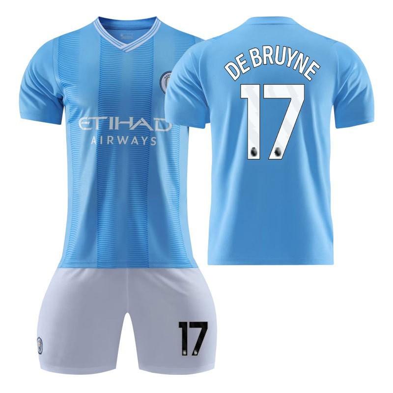 2324 Manchester City Home Football Uniform Harland Set Children's Adult Student Uniforms Men's Women's Jerseys Fans