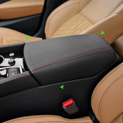 Car Accessories Interior Microfiber Center Control Armrest Pad Leather Cover Sticker Trim For Nissan Maxima 2016 2017