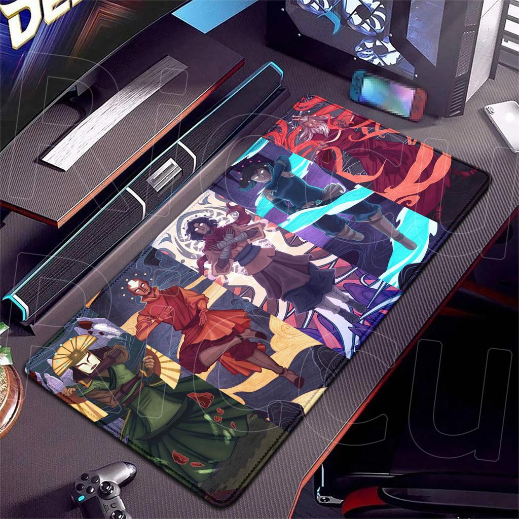 Natural Rubber Mouse Pad XXL Laptop Durable Playmat AAvatar The Last Airbende Office Antislip Rugs xmm Lockrand Keyboard