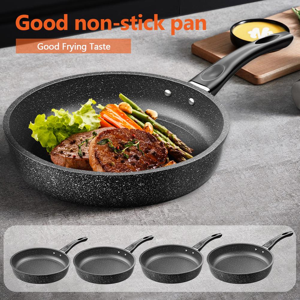 22/24/26/28cm Frying Pan Nonstick Saute Pan Maifan Stone Chef Pan Cooking Pan Omelette Pan Induction Compatible