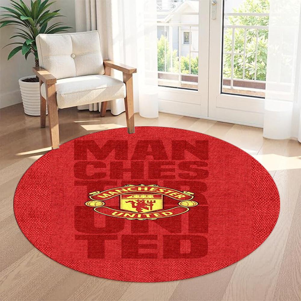 Barcelona Round Office Rug Perfect for Entryway Dining Room Dormitory Study room Antislip Round Carpet Anime Office Decor Spiritual Gift