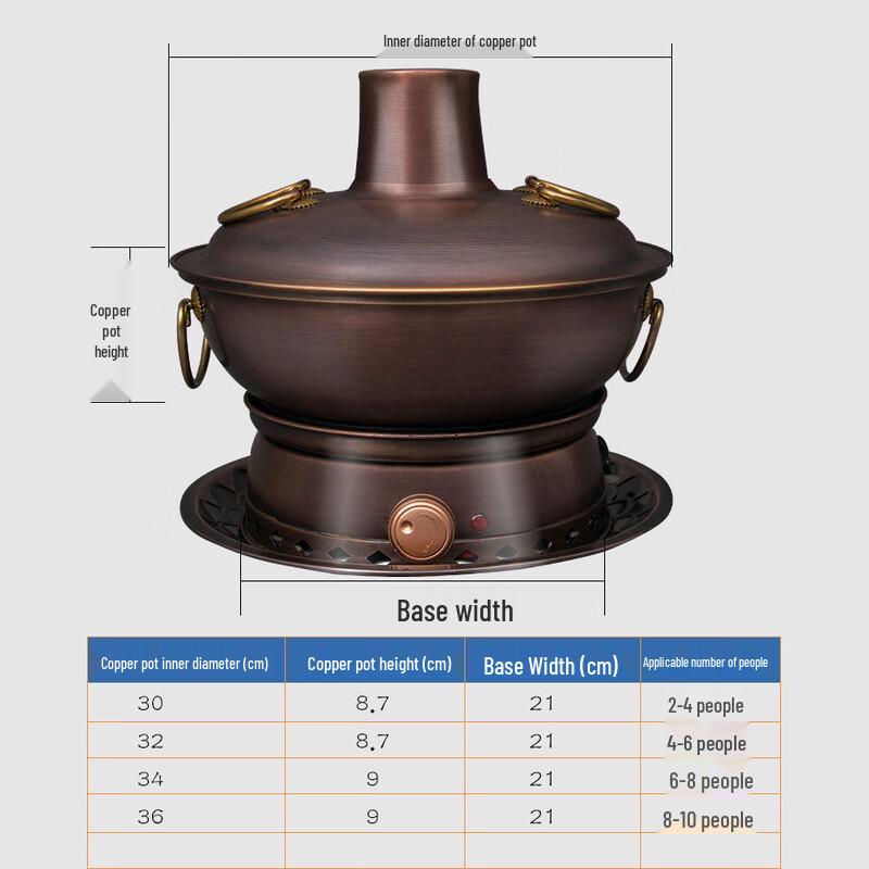 Old Beijing Dual-Use Copper Hot Pot