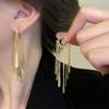925 Silver Long Tassel Earrings Luxury Hoop for Women Fine Jewelry Wedding Party Gifts