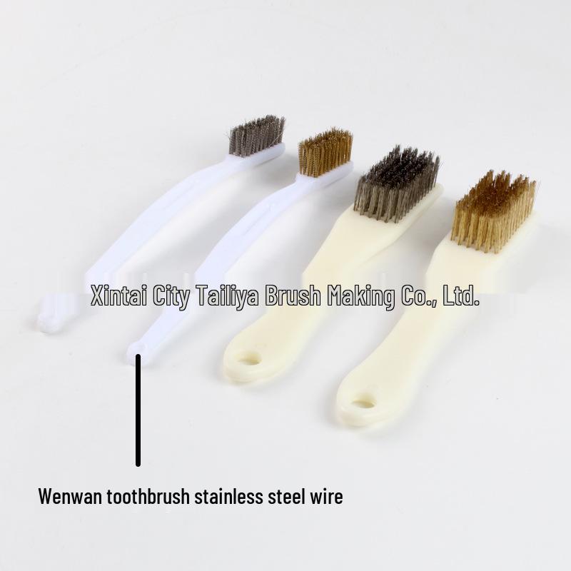 Stainless Steel & Copper Wire Brush for Rust Removal and Kitchen Cleaning