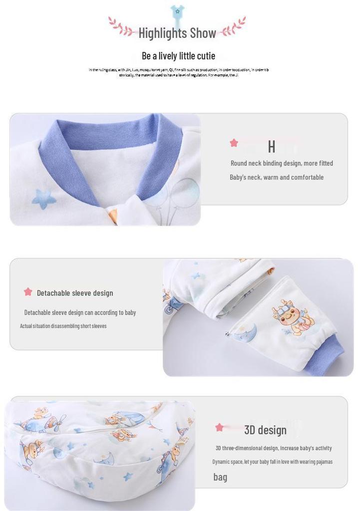 Warm Autumn/Winter Newborn Sleep Bag, Anti-Kick, A-Class Swaddle for Startle Reflex