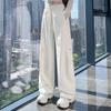 Women's Khaki High-Waist Wide Leg Work Pants - Autumn 2025 Collection