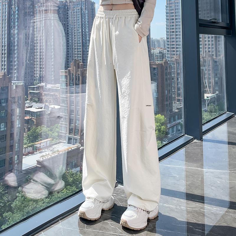 Women's Khaki High-Waist Wide Leg Work Pants - Autumn 2025 Collection
