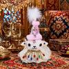Soft Stuffed Animal Sheep Figurines Fluffy Sheep Sheep Keychain Lamb Plush Toy  Tourist Souvenirs