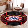 FC Bayern Pattern Round Rug, Indoor/Outdoor Mat, for Picnic, Gameroom, Bedroom, Office, Living Room, Home Decor Carpet, Birthday Gift