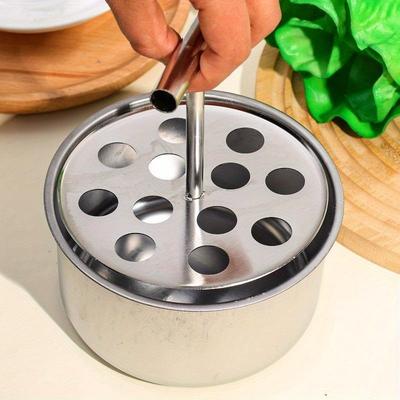 6 Löcher/12 Löcher Edelstahl Fleischbällchenformer Küche Extrudiertes Fleischbällchen-Herstellungswerkzeug Fleischbällchenform Fleischbällchenformer für Küche