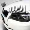 Autoaufkleber Scheinwerfer-Augenbrauen-Aufkleber - Schwarzes PVC Wimpern Karosserie-Aufkleber Außen Auto Zubehör