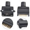 Connector Flat Trailer Plug RV Frosted Socket Set Cross Slotted Copper Needles Flat Trailer Plug 7Pin Hot Sale