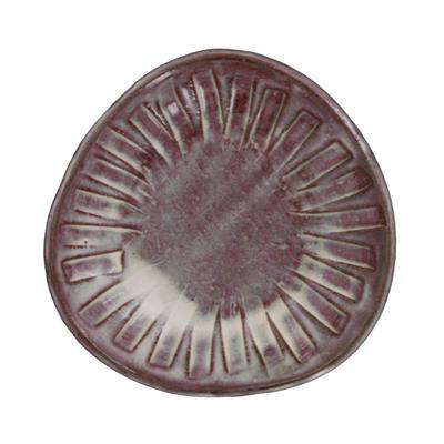 Tableware East Japanese Style Handmade Triangular Plate Shinogi 13.8cm Akayun Kiln