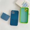 Custodia per telefono con colore a contrasto di giunzione per iPhone 13 11 12 14 Pro Max 3 in 1 Custodia morbida per paraurti in silicone liquido moda per iPhone 13