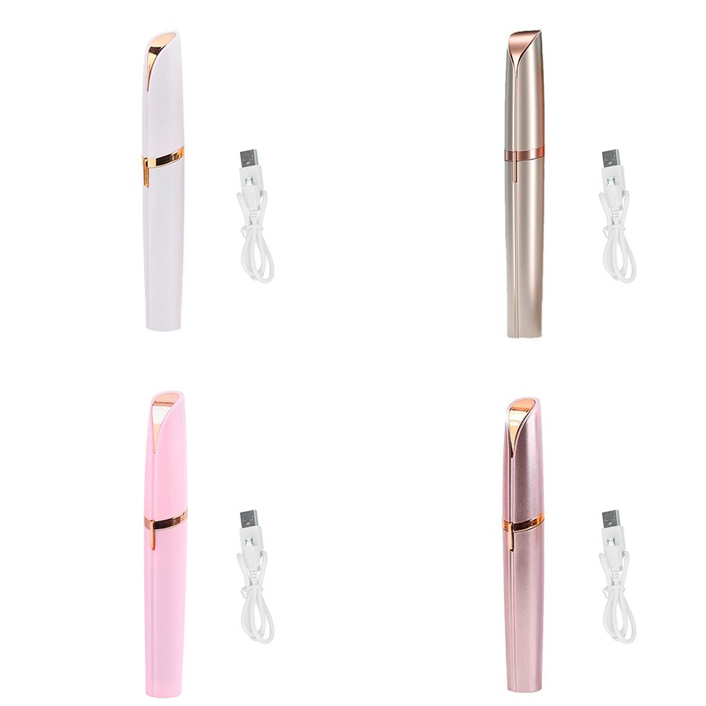 Elektryczny trymer do brwi USB Depilator do włosów na twarzy Trymer Golenie Podróżny Odpinany Golarka do brwi