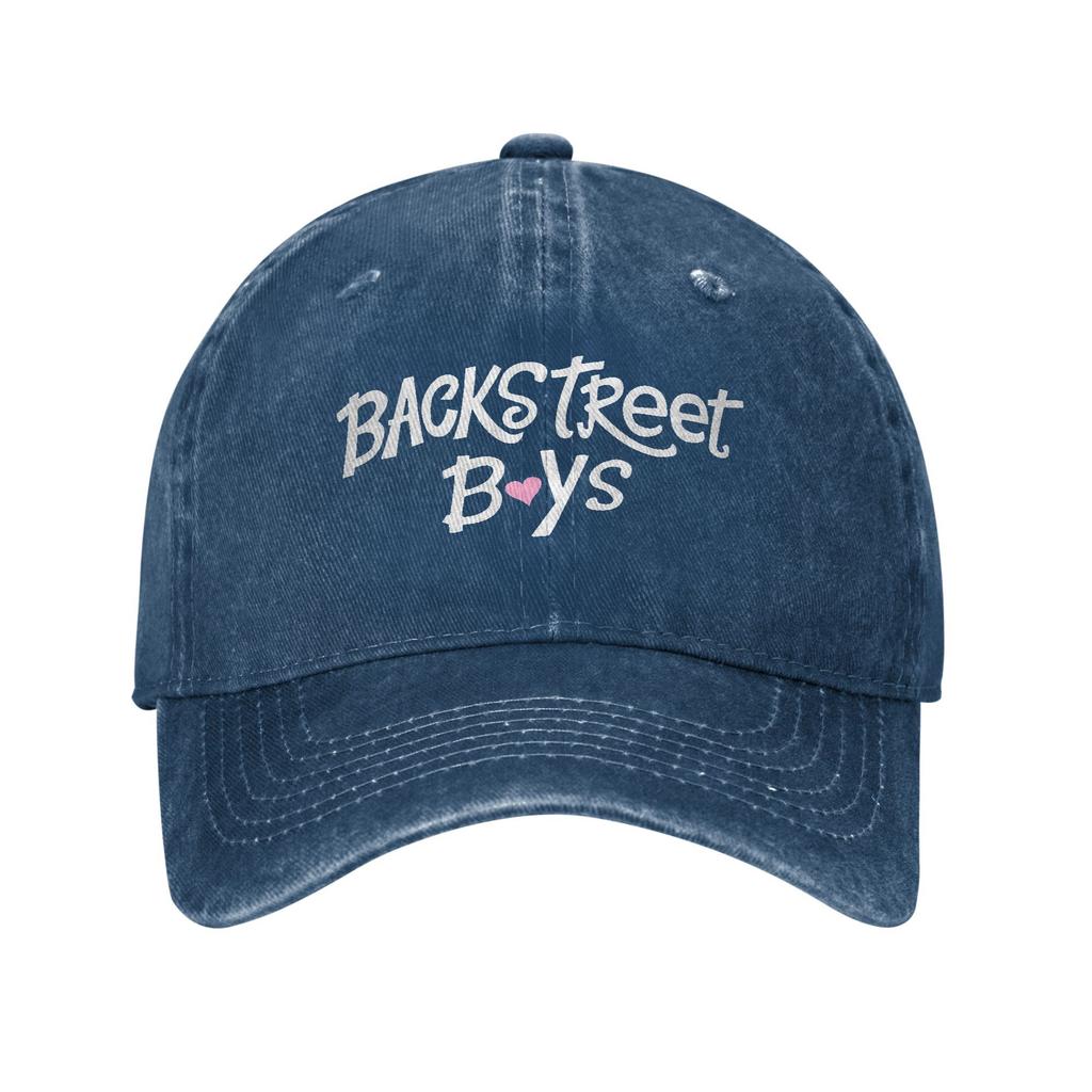 Backstreet Boys BSB Logo with Heart Baseball Cap Vintage Distressed Cotton Band Snapback Unisex Outdoor Summer Soft Caps Hat
