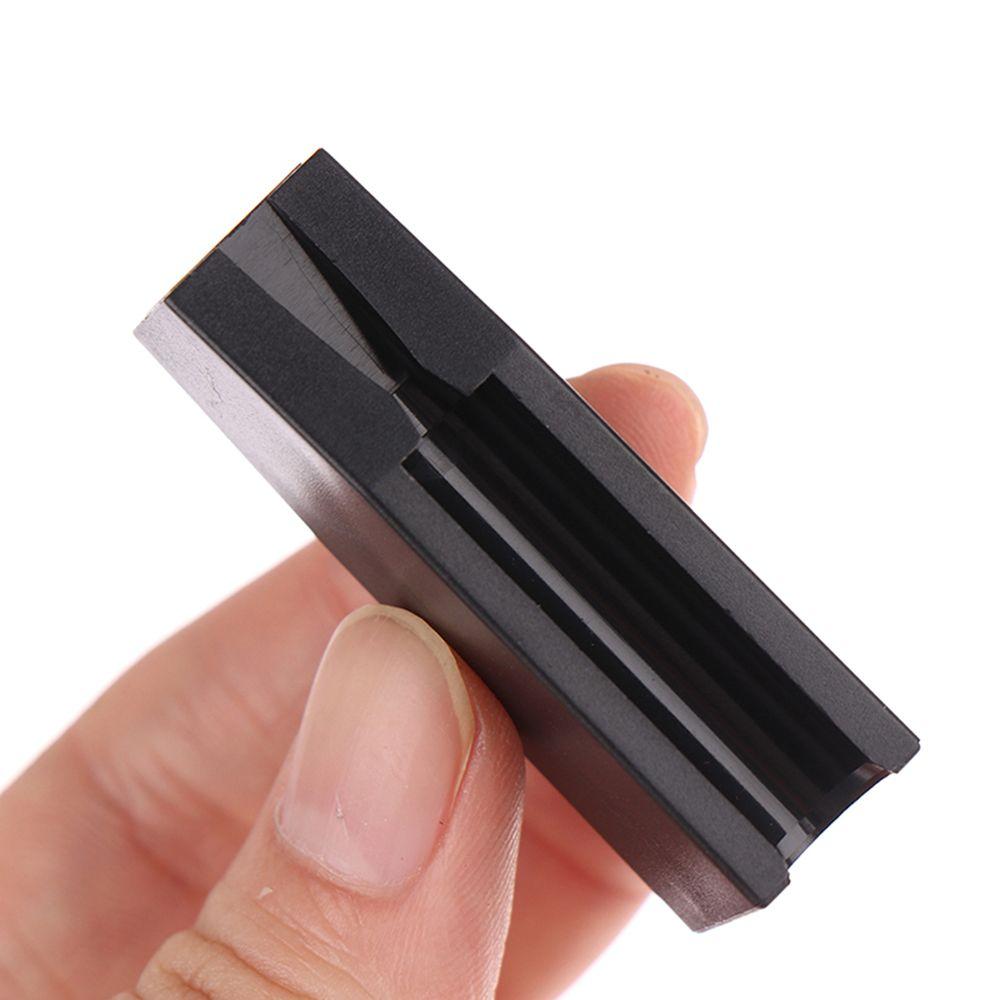 Ferramenta de Maquilhagem 2 em 1 Apontador de Lápis de Sobrancelha Ranhura para Apontar Sobrancelha Base de Apontador de Sobrancelha