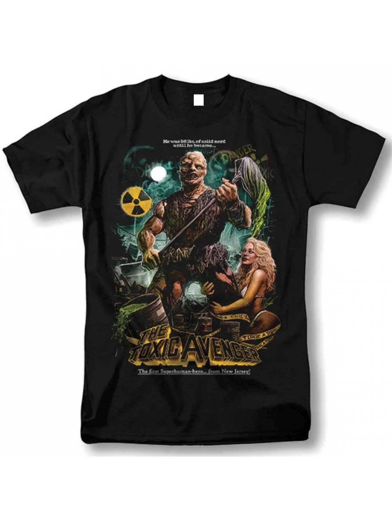 Men S Classic Horror Film Graphic Tee - The Toxic Avenger Shirt Featuring Retro Movie Poster Art XXL