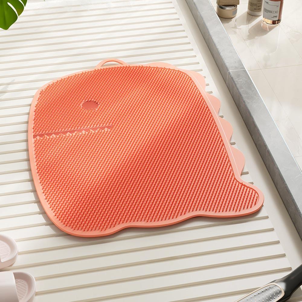 

Cleaning Exfoliating Shower Foot Cleaner Non-Slip Foot Spa Brush Foot Scrubber for Men Women рожевий