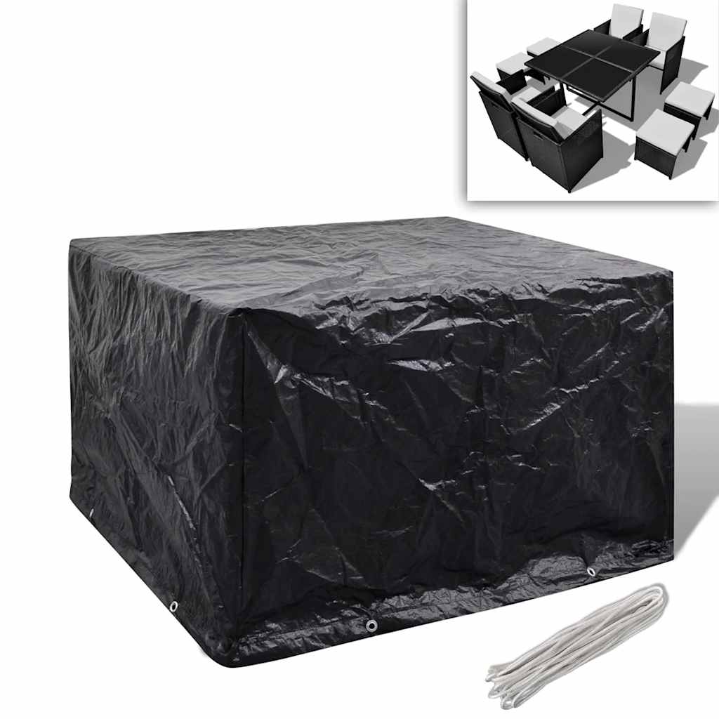 Garden Furniture Cover with 8 Eyelets 113 X 113 X 73 Cm