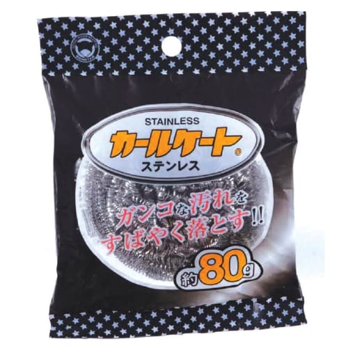 Bonstar Curl-Kate Stainless Steel Wire Scrubber, Approx. 80g, Quickly Removes Stubborn Dirt and Can Be Used On Wire Mesh