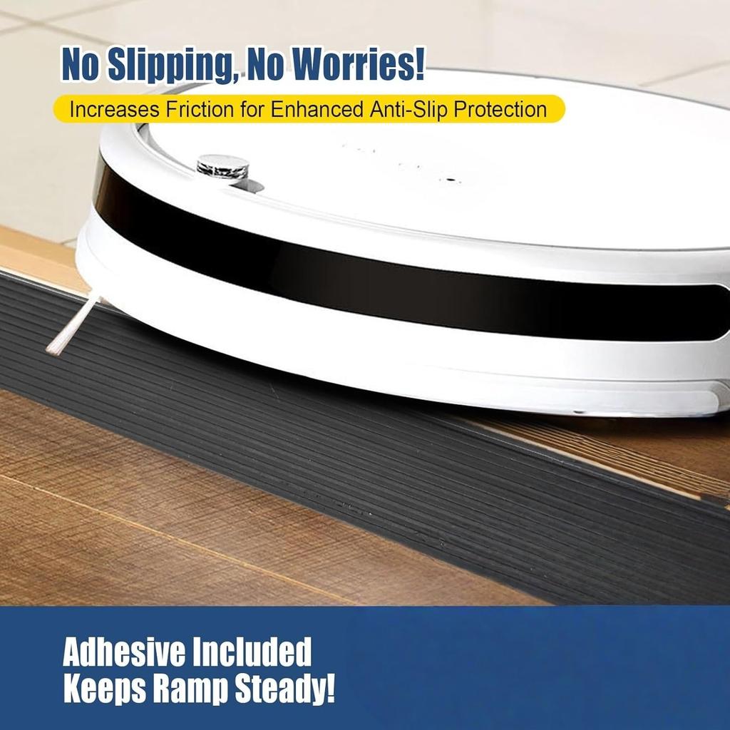 1pc Rise Threshold Ramp – Ramp for Doorways, Cuttable Ramp with Adhesive, Indoor Outdoor Curb Ramp for Doorways, Curb, Power Sco
