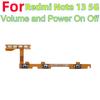 Power ON OFF Mute Switch Control Key Volume Button Flex Cable for Xiaomi Redmi Note 13 5G Power On Off Volume