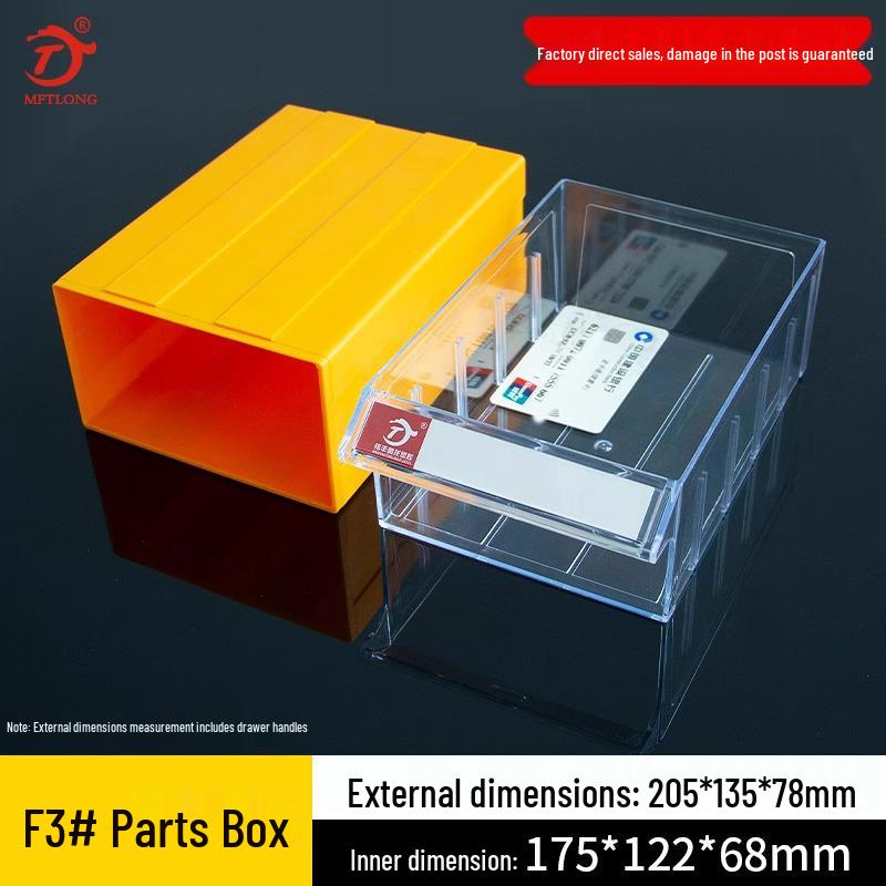 Desktop Drawer-Type Organizer Box, Thickened Storage Cabinet for Components and LEGO Bricks