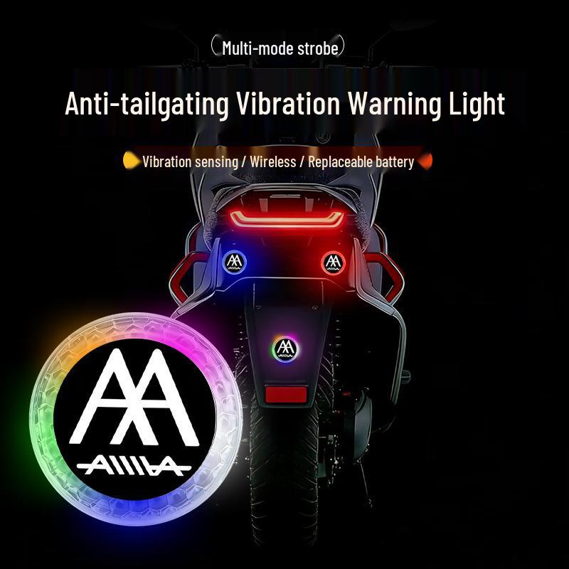 Emma EV Rear-End Flashing Waterproof Warning Light for Exterior Modification Accessories Vibration 5 Lights Colorful
