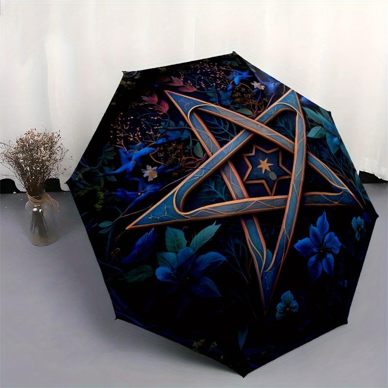 Enchanted Pentagram Mandala Wall Art Decor Umbrella, Christmas Gift Y354