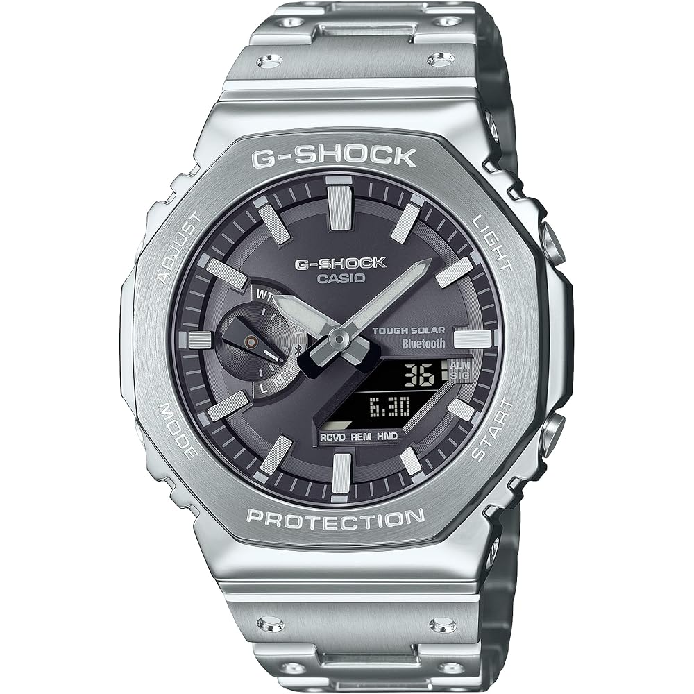 

Casio G-Shock GM-B2100SD-1AJF Full Metal Bluetooth Tough Solar Men s Watch Silver