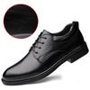 Men's Shoes Autumn and Winter Casual First Layer Cowhide Velvet Heightening 5CM Business Dress Leather Shoes Heightening Men's Leather Shoes