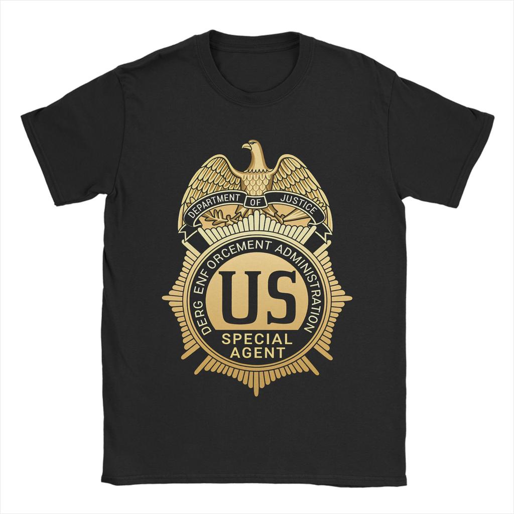 Men DEA US Federal Interdiction Agency  T Shirt  100 Cotton Clothes Leisure Short Sleeve Crew Neck Tee Shirt Gift Idea TShirts