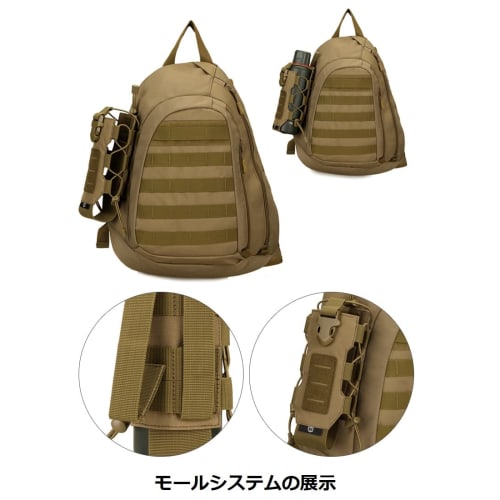 PHOENIX IKKI Multifunctional Water Bottle Pouch, Fits 300ml-850ml Bottles, Includes Magazine Storage, Molle Compatible, Tactical Water Bottle Pouch, W