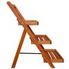 VidaXL Support de jardinière à 3 niveaux 50x63x80 cm Acacia solide 43994