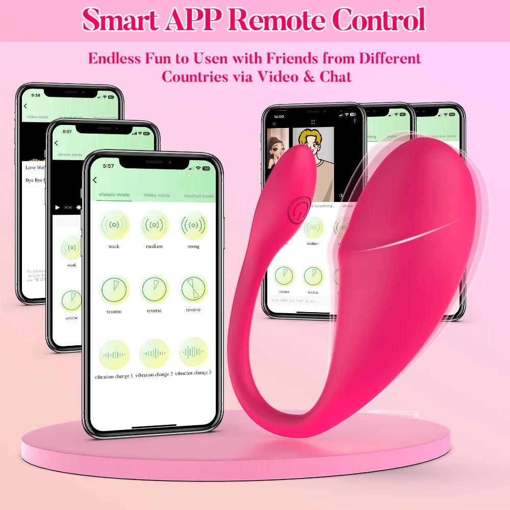 APP Remote Control Vibrator Clitoris G Spot Stimulator Vibrate Egg Dildo Vaginal Massager Panties Adult Sex Toys for Women