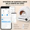 Selbstreinigende Katzentoilette Katzenklo 65L Fassungsvermögen Infrarotsensor APP-gesteuert 3 Modi Geruchsentfernung Sicher Kindersicherung Mehrere Katzen Intelligentes Kätzchen